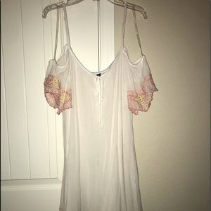 White off the shoulder dress